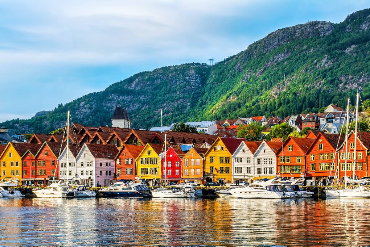Bryggen Colorful Wooden Houses Bergen